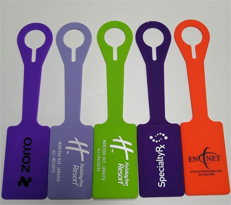 Silicone luggage tags with personalization logo customize logo