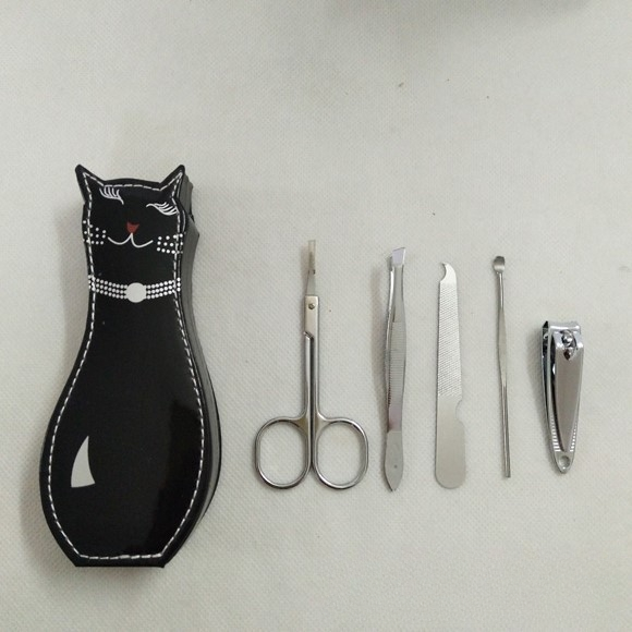 5-piece couple cat grooming set, nail clipper set, manicure tool set