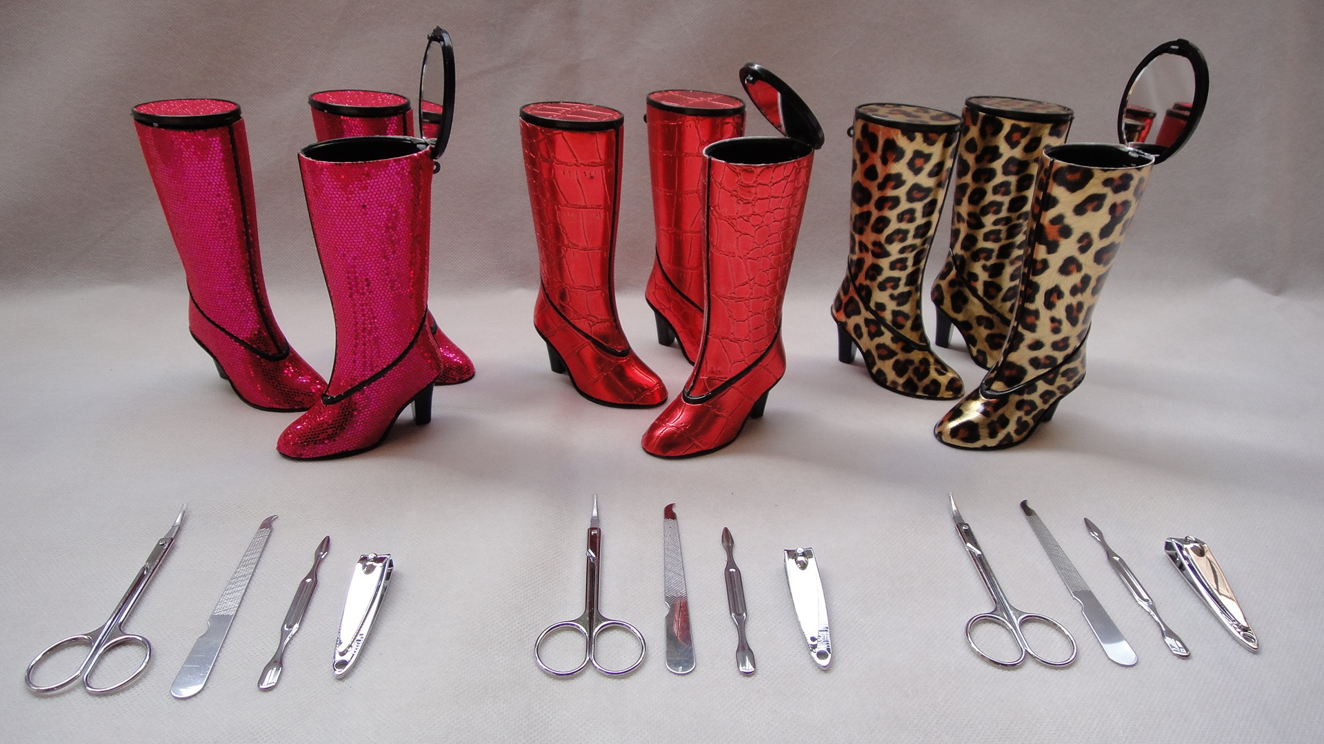 5-piece high heels beauty set, nail clippers set, manicure tool set