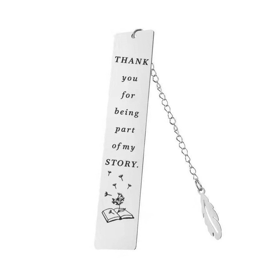 Stainless steel bookmark Gift Leaf bookmark souvenir with  personalization logo customize logo