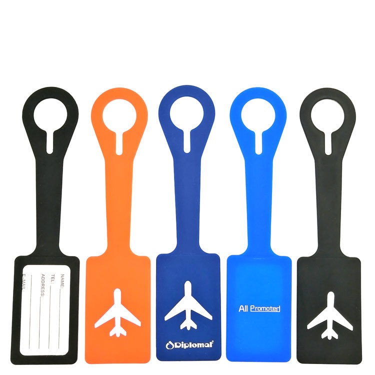 Silicone luggage tags with personalization logo customize logo