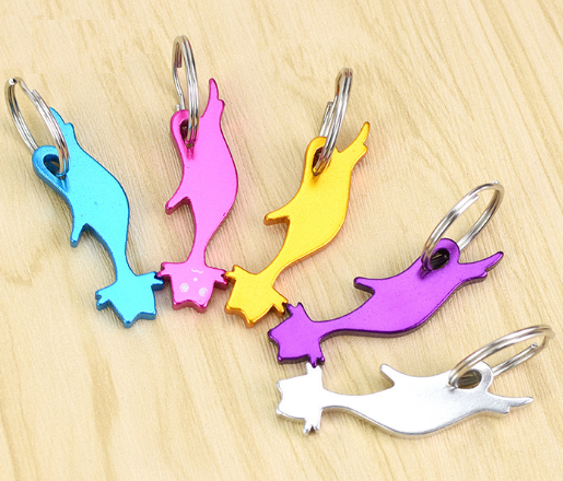 Animal keychain opener with personalization logo