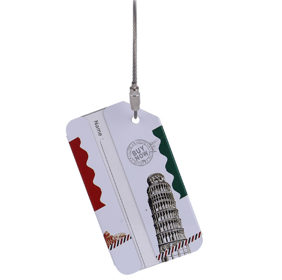 Luggage tags many country designs Travel supplies Metal luggage tags Aluminum luggage tags
