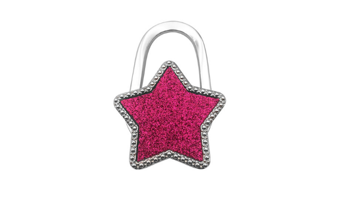Metal star pattern hanging bag hook lady creative universal small gift desk bag hanging device