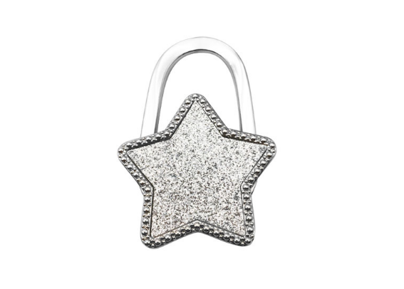Metal star pattern hanging bag hook lady creative universal small gift desk bag hanging device